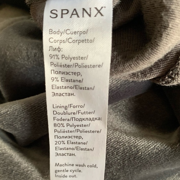 SPANX dark gray velour/velvet 'Ready To Wow' leggings - Picture 9 of 10